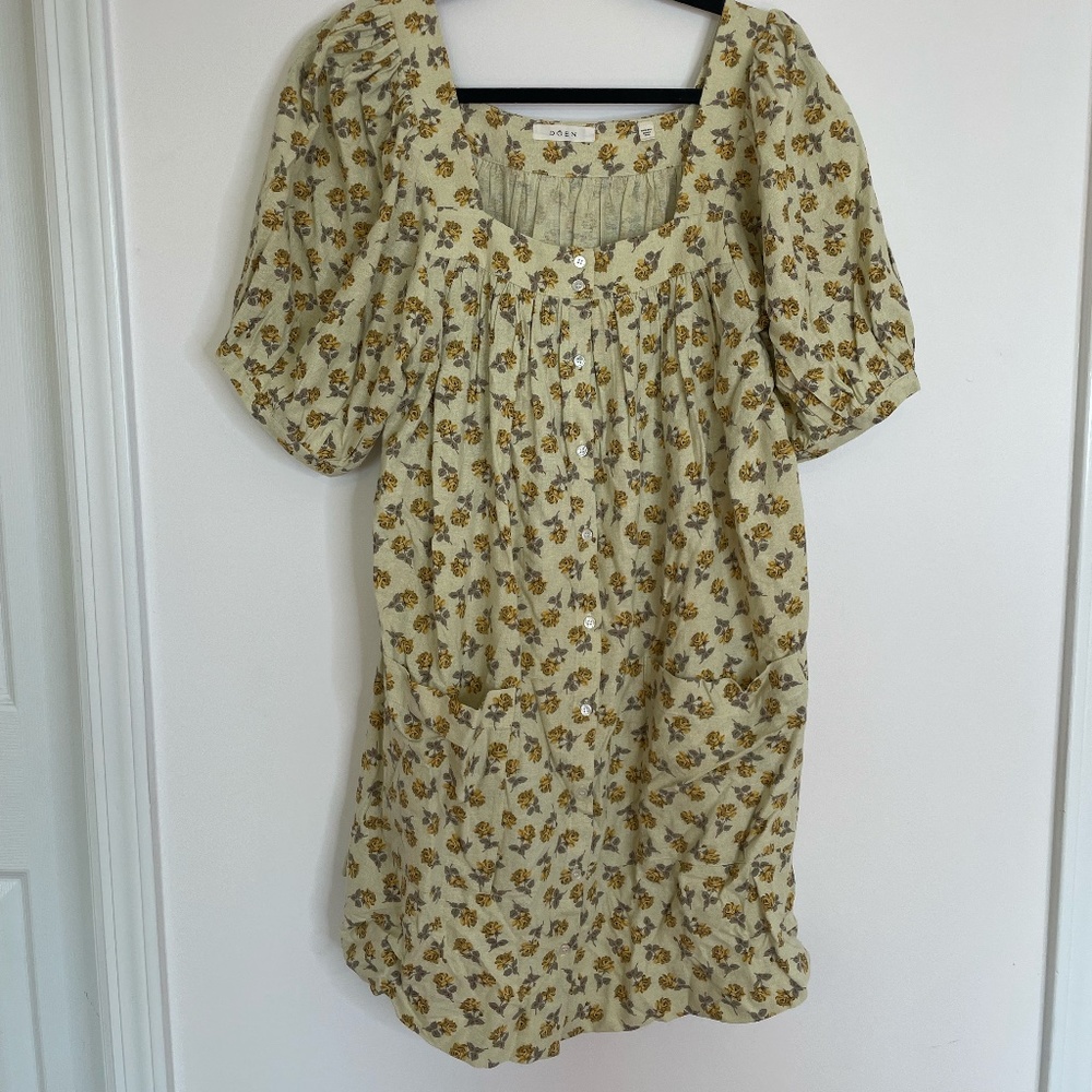 Doen XL Meadow floral-print silk mini dress